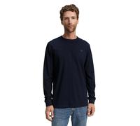 TOM TAILOR Uomo 1048902 Basic Maglietta a Maniche Lunghe in Cotone, 10668 - Sky Captain Blue, XXL