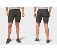 Tom Tailor Uomo JOSH REGULAR Sottile Pantaloncini Chino con Cintura