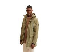 TOM TAILOR Uomo Parka con Cappuccio 1033673, Verde (Dusty Olive Green 10415), XL