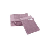 TOM TAILOR Waschhandschuh, Color Bath Towel Cozy Mauve, 6er Set, 16x21 cm, 100% Baumwolle/Frottier, mit Aufhänger und Label mit Logo