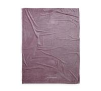 TOM TAILOR Wellsoft Decke, Wellsoft Blanket Cozy Mauve, 150x200 cm, 100% Polyester/Wellsoft, gesäumt mit Logostickerei