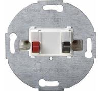 Toma altavoz simple blanco polar