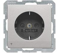 Toma Schuko con LED de orientación, Q.x, aluminio