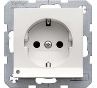 Toma SCHUKO con LED de orientación, S/B, blanco, brillo