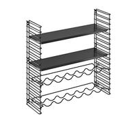 Tomado Combinazione libreria/scaffale Vino Nero