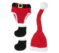 Tomaibaby Costume Neonato AllUncinetto Lavorato A Maglia per Neonati (Babbo Natale)