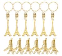 Tomaibaby Stoccaggio Unids Retro Eiffel Torre Mini Paris Eiffel Torre Francese Zaino Pendenti Portachiavi per Borse da 12