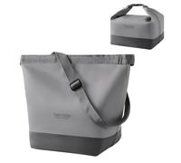 Tomalithic Borsa Termica Porta Pranzo, Borsa Termica per Il Pranzo Portatile, con Tracolla Regolabile, Crossbody + Palmare in Due Modi Per Passare, per Picnic, Scuola, Ufficio - Grigio