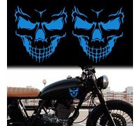 TOMALL 2 adesivi con teschio per auto, tema Halloween, fantasma spaventoso, decalcomania grafica per auto, moto, camion, finestre, parabrezza, porta, parete, divertente, autoadesivo, fai da te,