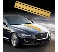 TOMALL Adesivo a strisce per cofano auto, 124,5 x 22,1 cm, striscia laterale per carrozzeria auto, decalcomania in vinile, decorazione per auto (oro)
