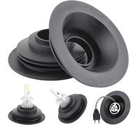 TOMALL Coperchio Antipolvere con Guarnizione in Gomma PVC per Kit Conversione LED(diametro foro 32mm) Faro Impermeabile C6 C6F LED