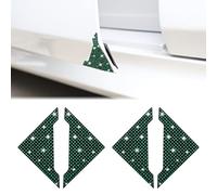 TOMALL Paraspigoli per auto, 4 pezzi, con strass, antigraffio, per paraurti angolare, colore: verde