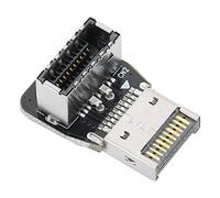 Tomantery Adattatore a Gomito dello Sterzo da 90 Gradi Type-E Anteriore per Scheda Madre del PC Convertitore di Trasmissione del Segnale Senza Perdita USB 3.1 10G per Accessori del Pannello Frontale