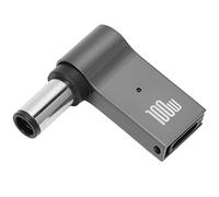 Tomantery Adattatore PD da 100 W Adattatore Compatto a Ricarica Rapida di Tipo C da Femmina a Maschio per Laptop con Guscio in Alluminio, Salvaspazio per Ufficio e Viaggi