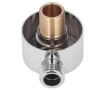 Tomantery Adattatore per Doccia Costruzione in Ottone Resistente Installazione Semplice per la Maggior Parte dei Soffioni Doccia Portatili Montaggio a Parete G1/2 Connettore per Tubo Flessibile