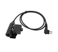 Tomantery Adattatore PTT per Microfono Connettore Push to Talk Durevole e Premium per Walkie Talkie GP88 GP300 GP3688 DEP450 EP450 90 Cm