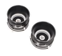 Tomantery Adattatori per Mozzo NAB in Alluminio Lucidato da 10" Adattatori per Nastro da Bobina a Bobina con Serratura per Studer ReVox, Akai, Confezione da 2