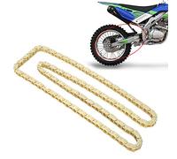 Tomantery Catena Professionale per Mini Moto Dorata, Lunga Durata e Aspetto Squisito per Mini Moto da Cross Raffreddate Ad Aria, e