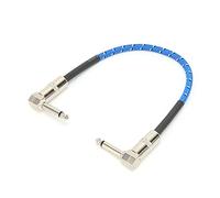 Tomantery Cavo per Effetti per Chitarra Elettrica Cavo di Trasmissione Durevole per Vari Effetti per Chitarra 6,35 Mm per Strumenti per Blu (Blu)