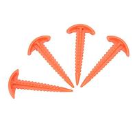 Tomantery Chiodi Antivento per Grembiule per Drone in Plastica Arancione Resistente da 4 Pezzi per un Inserimento Stabile nel Terreno e un Facile Trasporto per gli Appassionati di Droni