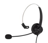 Tomantery Cuffia Monofonica da Ufficio da 3,5 Mm Cuffia Cablata Durevole per Call Center Che Supporta il Controllo del Volume e la Disattivazione del Microfono per Chi Lavora in Ufficio a Casa