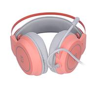 Tomantery Cuffie da Gioco per PC Cuffie RGB con Stereo Surround Confortevole per Hardware di Gioco per Computer, Materiale Leggero e Traspirante (Rosa)