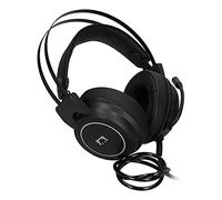 Tomantery Cuffie da Gioco per PC Cuffie RGB con Stereo Surround Confortevole per Hardware di Gioco per Computer, Materiale Leggero e Traspirante (Nera)