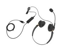 Tomantery Cuffie Telefoniche USB a Doppio Orecchio con Volume Regolabile con Microfono a Cancellazione di Rumore per Telefono da Ufficio, Facili da Usare per il Servizio Clienti da Scrivania