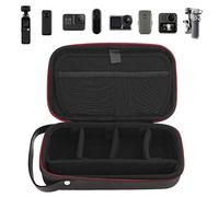 Tomantery Custodia Rigida Impermeabile per Action Camera per, Custodia in EVA Resistente Agli Schiacciamenti per Selfie Stick, Batteria, Cavo Dati, Fotocamera Sportiva, Adatta per Attività