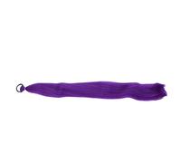 Tomantery Estensione Coda di Cavallo Intrecciata Viola con Laccio Elastico Installazione Facile per Donne e Ragazze, Ideale per Aggiornamenti e Colpi di Scena, Fibra Sintetica, 7,01 X 1,5 Pollici