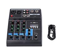 Tomantery F4A Mixer Live Stereo Professionale a 4 per Mixer USB da Palco per Karaoke Domestico per KTV