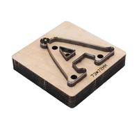 Tomantery Fustella per Pelle Robusta Ed Efficiente per Progetti di Artigianato Una Forma di Lettera per gli Appassionati di Artigianato e i Lavoratori della Pelle 2,9 X 2,8 Pollici