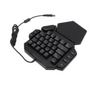 Tomantery Giocamento della Tastiera, RGB Retroilluminazione Blu con un Gioco a Mano Portatile con Riposo da Polso per il Lettore per PC per PC