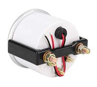 Tomantery Indicatore Temperatura Acqua per Auto Indicatore Temperatura Acqua LED Blu Ad Alta sensibilità per Automobile 2" Digitale Universale per Motori per Auto per Appassionati di Acciaio