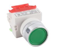Tomantery Interruttore a Pulsante Verde Momentaneo Preciso per Circuiti da 220 V, Interruttore di Ripristino Automatico Durevole per Avviatore Elettromagnetico, Contattore, Montaggio da 22 Mm