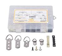 Tomantery Kit Assortimento di Ganci per Quadri Gancio per Cornice Resistente con Viti 7 Modelli Carico di 40 Libbre per Mostre in Galleria Pittura Regalo per gli Amanti Dell'arte