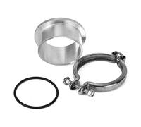 Tomantery Kit Morsetto in Alluminio con Flangia a V per Compressore per HX35 HX35W HX40W, Sezione Morta Robusta, Adatto per 5,9 L, Diametro Esterno 2,9", Collegamento Tubo di Supporto