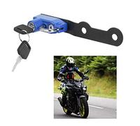 Tomantery Lucchetto per Casco Moto in Lega di Alluminio Resistente e Facile da Usare per MT-10/FZ-10 2016, 2 Chiavi Incluse, Adatto a Vari Colori (Blu)