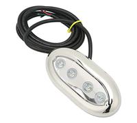 Tomantery Luce Subacquea a LED Marina Ultra Luminosa IP68 Impermeabile per Yacht per Barche Waterside 12V-24V DC 1,5 M Adatta per Luce Subacquea (RGB)