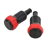 Tomantery Manopola della Scatola del Bracciolo del Sedile Interno Decorazione Squisita per Vogue Sport L405 14-19 per Proprietari di Veicoli di Lusso (Manicotto in gomma rossa)