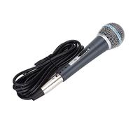 Tomantery Microfono Dinamico Cablato Ad Alta fedeltà per Canto Karaoke, Altoparlanti per Computer, Spina da 6,35 Mm per un Suono Chiaro, Microfono Portatile per Canzoni Domestiche K, Corpo in Lega