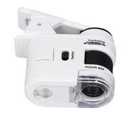 Tomantery Microscopio Tascabile Microscopio Portatile Ad Alto Ingrandimento per L'educazione Scientifica Clamp/Holder per Telefono Esplorazione All'aperto