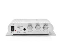 Tomantery Mini Amplificatore di Potenza Stereo HiFi 2.1, Amplificatore (#1) | Amplificatore stereo da 2.1 con ingresso da 3,5 mm per altoparlanti per auto, casa e computer