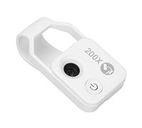 Tomantery Mini Microscopio per Telefono 200X con Luce LED con Lente CPL | Obiettivo per microscopio tascabile, con 6 luci LED, per fotocamera del telefono, obiettivo macro esterno portatile, 2