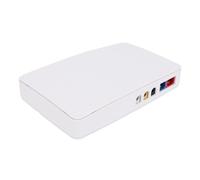 Tomantery Mini UPS 8000mAh Batteria di Backup per Router Modem Sistemi di Controllo Accessi Lettori DVD Portatili Bianco (Spina europea)