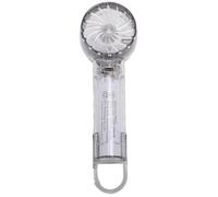 Tomantery Mini Ventilatore Portatile da Esterno Modalità di Raffreddamento a 3 velocità per Ventilatore Portatile da Viaggio per le Calde Giornate Estive (Nera)