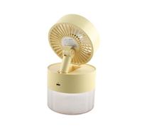 Tomantery Mini Ventilatore Raffreddato Ad Acqua Raffreddatore da Scrivania Portatile Efficiente Ventilatore Elettrico con Nebulizzazione USB per Biblioteca di Home Office Realizzato in Materiale ABS