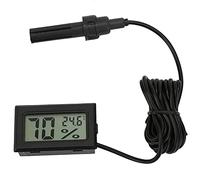 Tomantery Misuratore Digitale di umidità e Temperatura Quadrato, Display | Mini termometro con sonda da 1,5 m, per serra, umidificatore, incubatrice