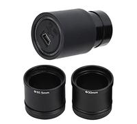 Tomantery Oculare Elettronico USB 1,3 MP per Microscopio Senza Guida con Anello Adattatore per Windows//, Lega di Alluminio 4,6x3,7 Mm Applicabile per Studio di Micro Immagini