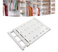 Tomantery Pannello Divisorio per Armadio con Asta Telescopica Allungabile Pannello Divisorio a Strati Salvaspazio per Armadietto, Scarpiera, Libreria, Deposito Vestiti per Armadi, Bagni, Materiale